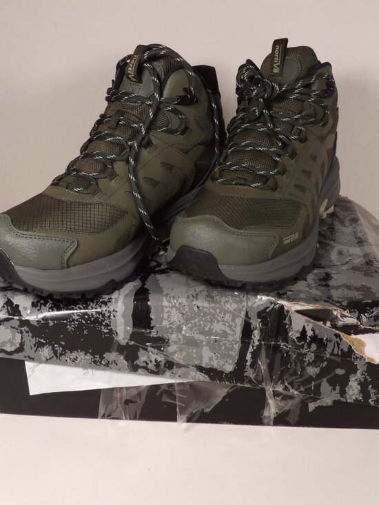 NORTIV 8 Men Waterproof Hiking Boots Sz 8.5 Army Green Armadillo (po-287)